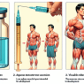 Aqueous testosterone suspension as a physical enhancement method in sports