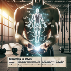 Toremifene citrate: aid for muscle recovery post-training