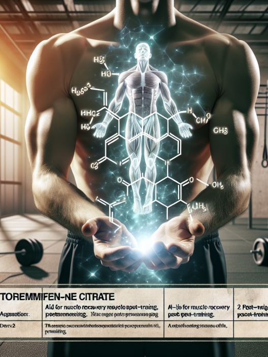 Toremifene citrate: aid for muscle recovery post-training